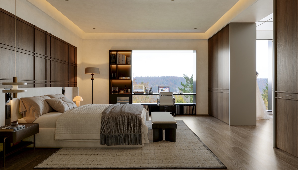 胡桃木·卧室系统