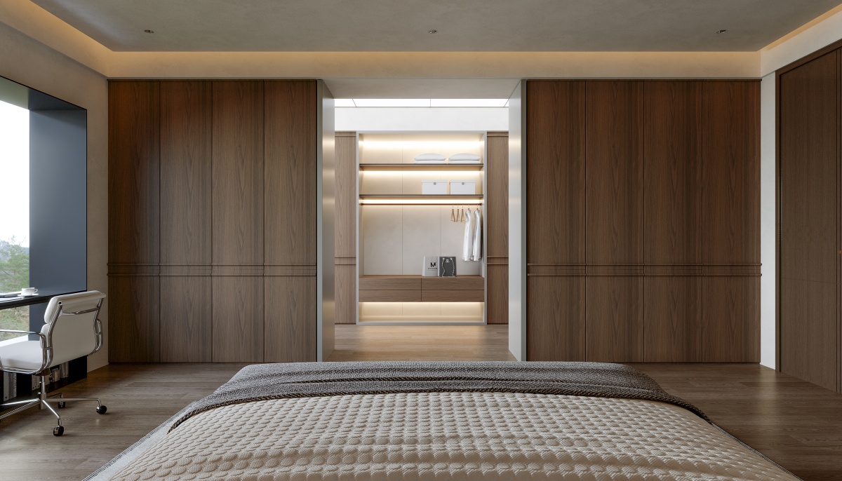 胡桃木·卧室系统